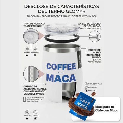 Termo Glomyt Azul | Café caliente | Edición Limitada