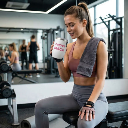 Café con Maca 250 g + Termo Acero Inoxidable Edición Especial Rosa